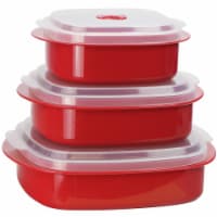 Reston Lloyd Red - Microwave Steamer Set