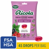 Ricola Oral Anasthetic Throat Drops and Sore Throat Relief Berry Medley Perspective: Main