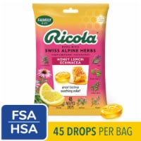 Ricola Cough Suppressant Throat Drops and Sore Throat Relief Honey Lemon with Echinacea Perspective: Main