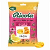 Ricola Cough Suppressant Throat Drops and Sore Throat Relief Honey Lemon with Echinacea Perspective: Main