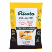 Ricola Dual Action Honey Lemon Cough Suppressant Drops Perspective: Main