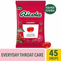 Ricola® Cherry Menthol Oral Anesthetic Cough Drops