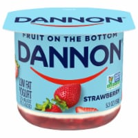 Dannon® Fruit on the Bottom Strawberry Low Fat Yogurt Cup Perspective: Main