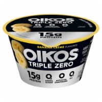 Oikos® Triple Banana Crème Nonfat Greek Yogurt Perspective: Main