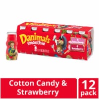 Danimals Cotton Candy and Strawberry Kids Low Fat Yogurt Smoothies