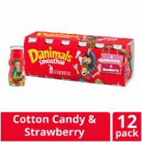 Danimals Strawberry Explosion & Cotton Candy Variety Pack Smoothies Bottle Perspective: Main