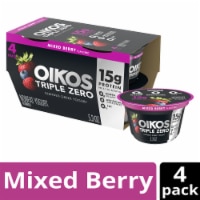 Oikos® Triple Zero Mixed Berry Nonfat Greek Yogurt Perspective: Main