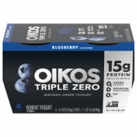 Oikos® Triple Zero Nonfat Blueberry Greek Yogurt Perspective: Main