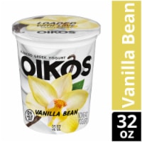 Oikos Blended Vanilla Bean Greek Nonfat Yogurt Tub Perspective: Main