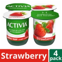 Activia Strawberry Probiotic Low Fat Yogurt Cups