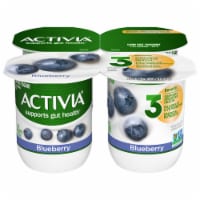 Activa® Blueberry Probiotic Low Fat Yogurt Cups Perspective: Main