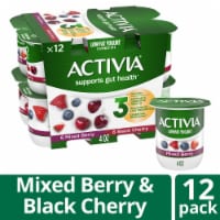 Activia® Mixed Berry & Black Cherry Lowfat Probiotic Yogurt