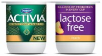 Activa® Peach Probiotic Lactose Free Low Fat Yogurt Cups Perspective: Main