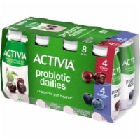 Activia Dailies Blueberry and Cherry Probiotic Low Fat Yogurt Drinks