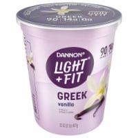 Light + Fit Vanilla Nonfat Greek Yogurt Quart