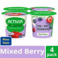Activia Proactive Mixed Berry Probiotic Yogurt Cups Perspective: Main