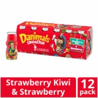 Danimals Strawberry and Strawberry Kiwi Kids Low Fat Yogurt Smoothies