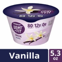 Dannon Light + Fit Vanilla Greek Fat Free Yogurt Cup Perspective: Main