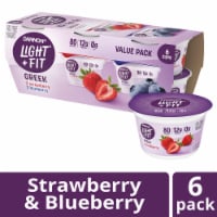 Dannon® Light & Fit® Strawberry & Blueberry Original Nonfat Greek Yogurt Multipack