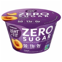 Light + Fit Zero Sugar Peach Ultra-Filtered Nonfat Yogurt Cup