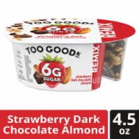 Too Good & Co. REMIX Strawberry Dark Chocolate Almond Flavored Low Fat Yogurt-Cultured Low Fat Milk Perspective: Main