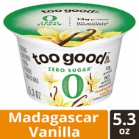 Too Good & Co. Madagascar Vanilla Zero Sugar Gluten Free Greek Yogurt Perspective: Main