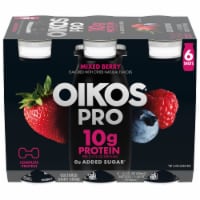 Oikos® Pro Mixed Berry Cultured Yogurt Drink Shots Perspective: Main