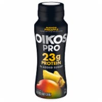 Oikos® Pro Mango Pineapple High-Protein Yogurt Drink Bottle Perspective: Main