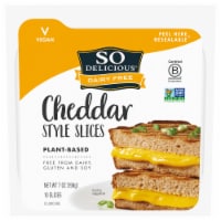 SO Delicous® Plant-Based Dairy-Free Cheddar Style Sliced Cheese Perspective: Main