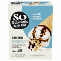 So Delicious® Wondermilk Dairy Free Vanilla Peanut Sundae Frozen Dessert Cones