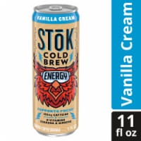 Stok™ Vanilla Cream Cold Brew Energy Drink Can Perspective: Main