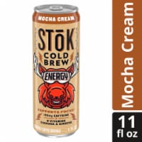 Stok™ Mocha Cream Cold Brew Energy Drink Can Perspective: Main