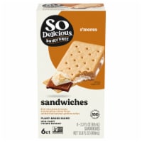 So Delicious Dairy Free S'mores Plant Based Blend Frozen Dessert Sandwiches Perspective: Main