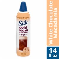 Silk Plant-Based Cold Foam Coffee Creamer, White Chocolate Macadamia Oat Creamer, Bottle Perspective: Main