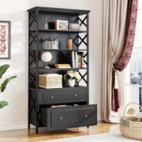 Tribesigns 2-Drawer File Cabinet Vertical Filling Cabinet with Storage Shelves Perspective: Main