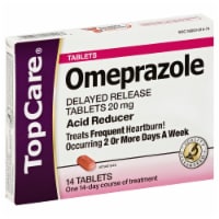 TopCare Omeprazole Acid Reducer Tablets 20mg Perspective: Main