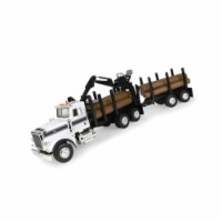 Tomy International 106845 1 by 16 Logging Truck with Pup Trailer & Logs