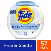 Tide PODS Free and Gentle Liquid Laundry Detergent Soap Pacs