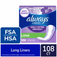 Always Anti-Bunch Daily Extra Protect Liners Long Unscented Perspective: Main