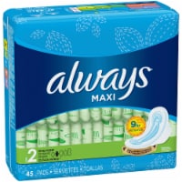 Always Maxi Super Long with Wings Pads 45 Count Perspective: Main