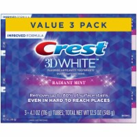 Crest 3D White Radiant Mint Fluoride Anticavity Toothpaste Value Pack