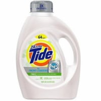 Tide Free & Gentle, HE Turbo Clean Liquid Laundry Detergent 64 loads, 100 fl oz Perspective: Main