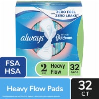 Always InFinity FlexFoam Pads With Wings Heavy Flow Absorbency Size 2 Unscented Perspective: Main