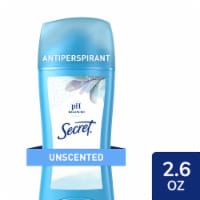 Secret Unscented Invisible Solid Antiperspirant Deodorant