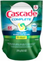 Cascade Complete ActionPacs Dishwasher Detergent Lemon Burst 15 Count Perspective: Main