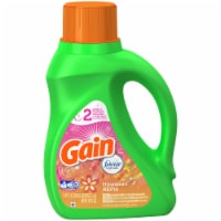 Gain Hawaiian Aloha with Febreze Freshness Liquid Laundry Detergent Perspective: Main