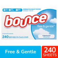 Bounce Free & Gentle Unscented Fabric Softener Dryer Sheets