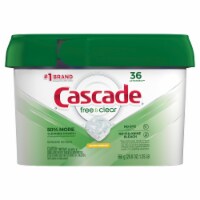 Cascade® Free & Clear Lemon Essence Dishwasher Detergent ActionPacs Perspective: Main