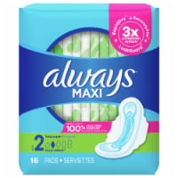 Always® Maxi Size 2 Long Flexi-Wings™ Super Pads Perspective: Main