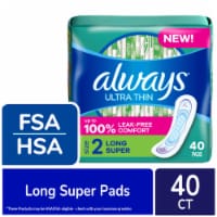 Always Ultra Thin Size 2 Long Super Unscented Pads